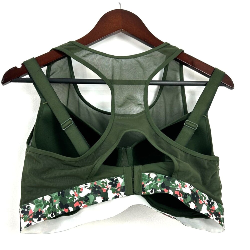Adore Me Green 38DDD Micah Contour High Impact Sport Bra Mesh Adjustable Straps - Picture 5 of 12